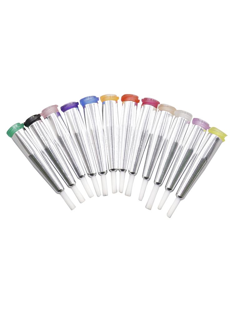 2mm Brush Needle Head: Glue Dispenser, Round Mouth, Coating Brush, Plastic Base, Screw Thread