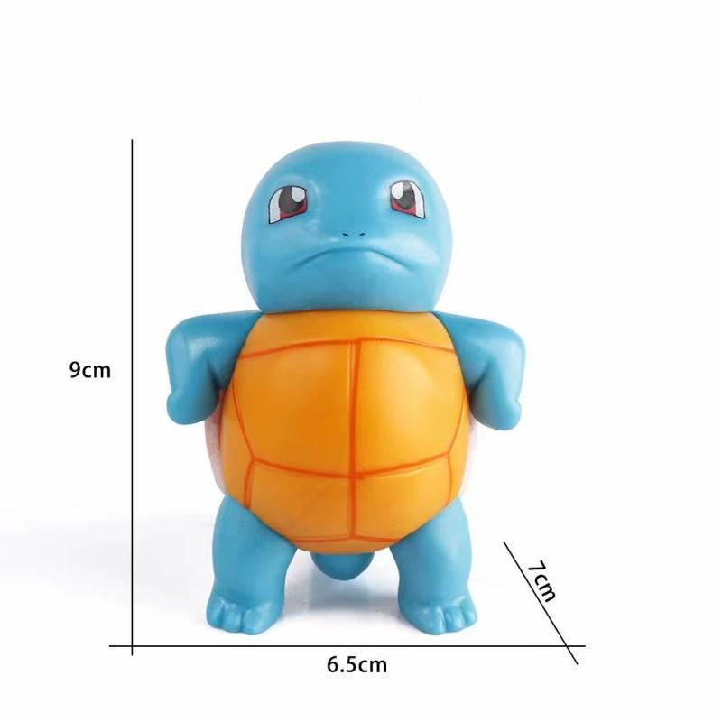 3 style 9cm Pokemon Figure Squirtle Wear Sun Glasses Figure PVC Model Colletible Pokemon Go Action Figure Kids Birthday Gift
