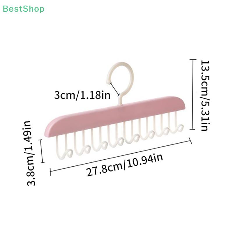 8 Haken Beugel Hanger Riemen Camisole Kleding Organizer Rek Stropdas Hoeden Sjaal Houder Antislip Ruimtebesparend Kledingkast Opberging