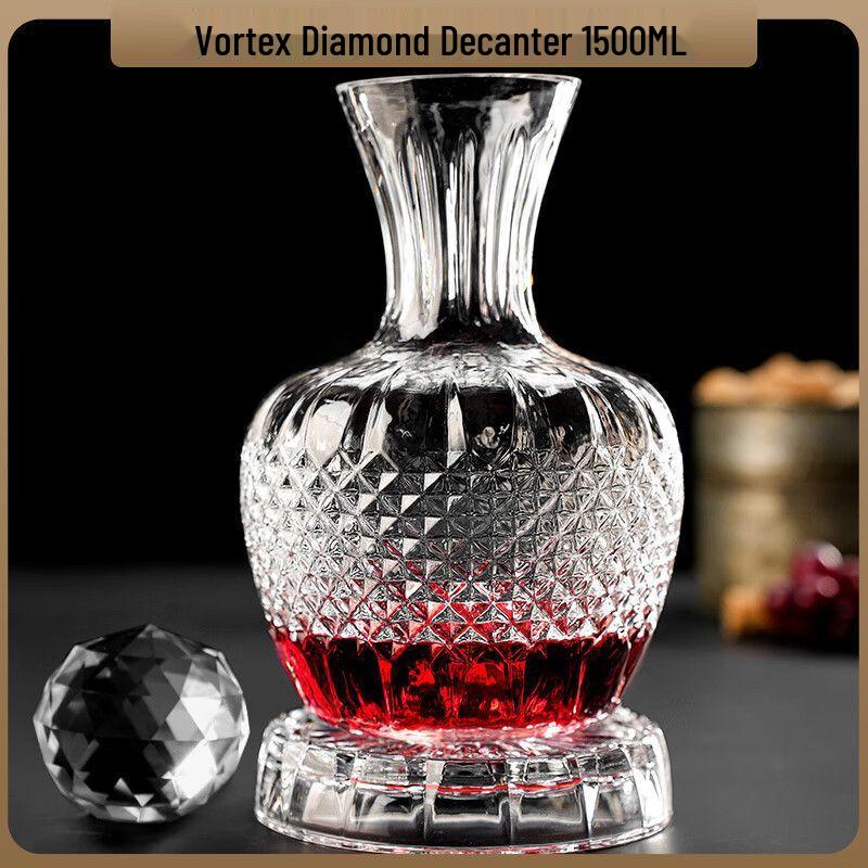 

Вращающийся хрустальный декантер Qiu Qiao и набор бокалов 1500ml