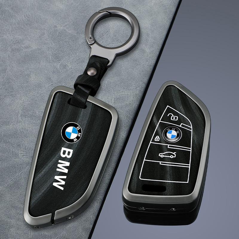 Leather Car Remote Key Case Protector Holder For BMW F20 G20 G30 X1 X3 X4 X5 G05 X6 G02 F48 G30 X7 G11 F15 F16 G01 Stickers cyhk37