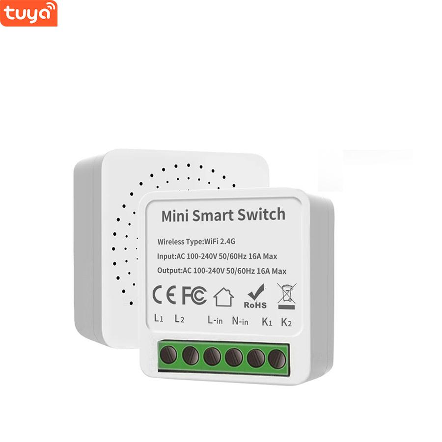For Smartlife App Remote Control Smart Switch Relay Google Home/Alexa Voice Control 2-Way Wall Switches 10A ABS EU 240V