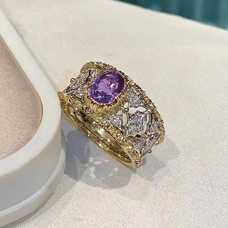 Luxury Light Luxury Ring For Women, Fashionable And Elegant High-End Single Ring, Exotic Jewelry.