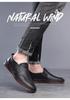 2025 Stylish European Men's Loafers: Trendy Light Luxury Genuine Leather Breathable Casual Shoes