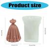 Abendkleid Silikonformen für Kerzen Seife Fondant Schokolade Süßigkeiten Hochzeitskleid Silikonkerzenformen für Epoxidharz