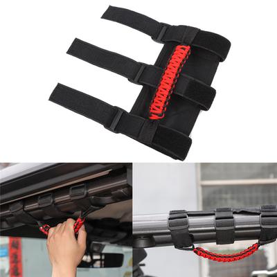 2Pcs Car Roof Handle Rope Grab Handles Grip Handle Fit For Jeep Wrangler CJ YJ TJ JK JL 1955-2020 For Jeep Gladiator JT