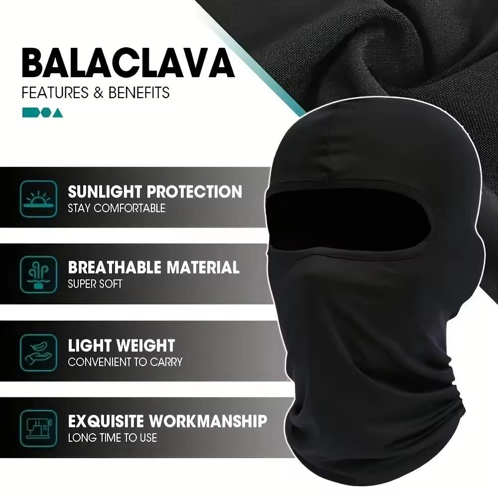 1 Pieces/Quick-dry Balaclava Sports Full Face Mask Soft Breathable Beanies Cycling Helmet Liner Running Hiking Fishing Hood Caps