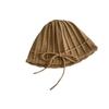 Sweet Bow Drawstring Knitted Hat Children Autumn and Winter Gentle Beige Versatile Wool Hat Bag Head Cold Hat