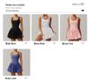 Women's Anti-Exposure Sports Dress - Outdoor Running & Tennis Skirt with Nude Feeling & Fake Two-Piece Design