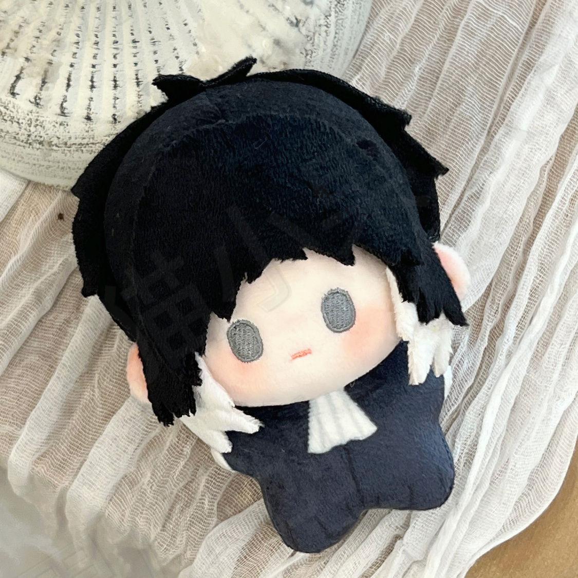 Neue 10cm Ryunosuke Akutagawa Cosplay Plüschpuppe Kawaii Anime Cartoon Baumwollpuppe Rucksackanhänger Schlüsselanhänger Weihnachtsgeschenke 10cm