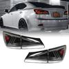 1 Pair Car LED Tail Lights Left Right Dynamic Turn Signal Rear Brake Lamps Fit For IS250 IS350 XE20 2006 to 2013