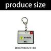 Car Key Decoration Acrylic Keychain Compact Size Easy Portability Ideal Gift for Birthdays Anniversaries Celebration