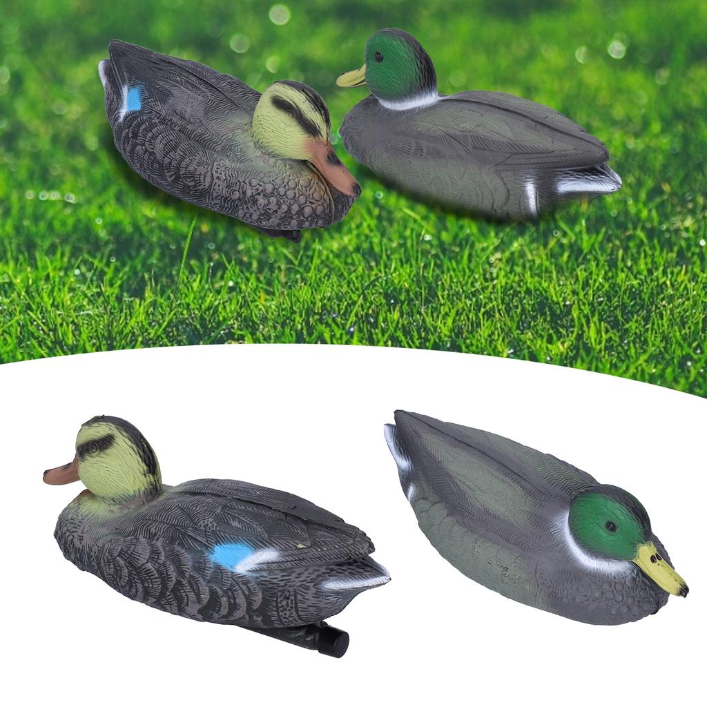 Floating Duck, Plastic Duck Realistic Decoy Simulation Mallard Yuanyang Decoy with Weighted Keels for Garden Pool Yard Lake Decoration