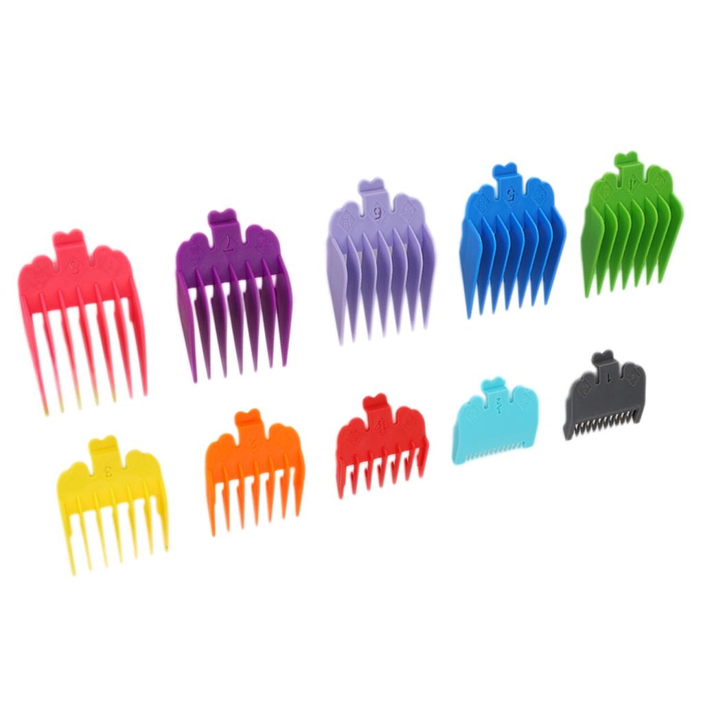 10pcs Comb Guide Set Electric Hair Clipper Spare Parts Hairstyling Limit Combs Accessory