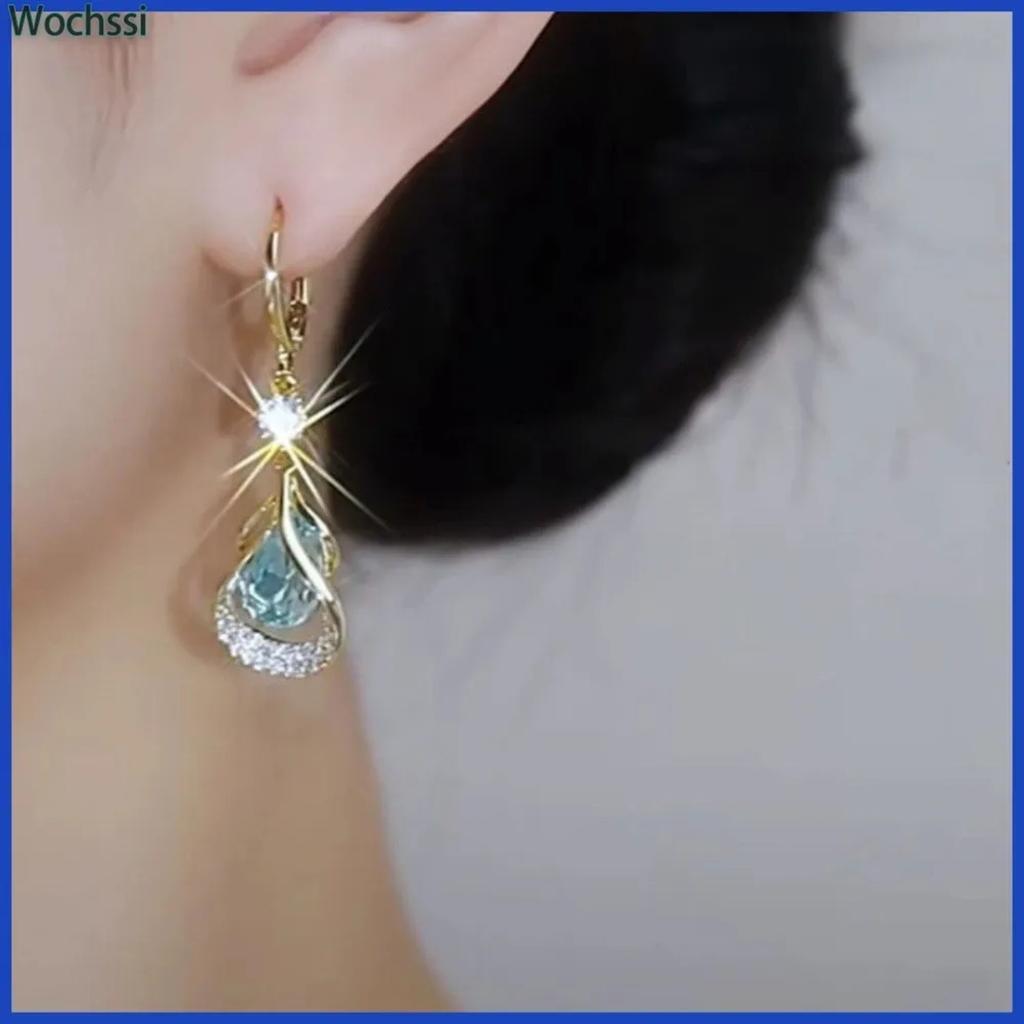 Needle Exquisite Small Micro-Inlaid Zircon Teardrop-Shaped Pearl Earrings For Women Fashionable Light Luxury Elegant Versatile Earrings