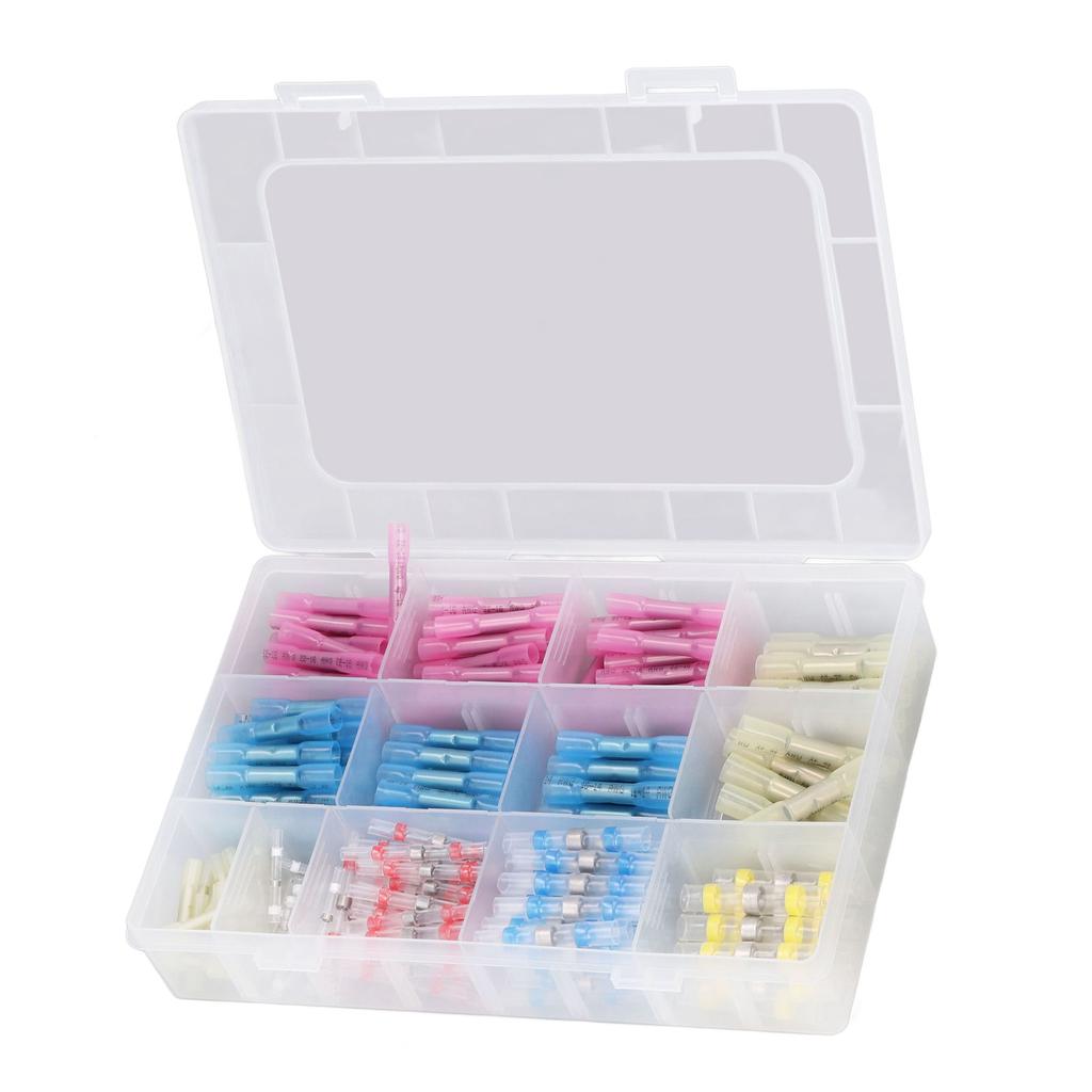 250 Pcs Heat Shrink Wire Connector Insulated Electrical Wiring Terminal Good Sealing Solder Wire Con