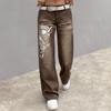 Trendy 2022 European & American Wide-Leg Printed Women's Jeans