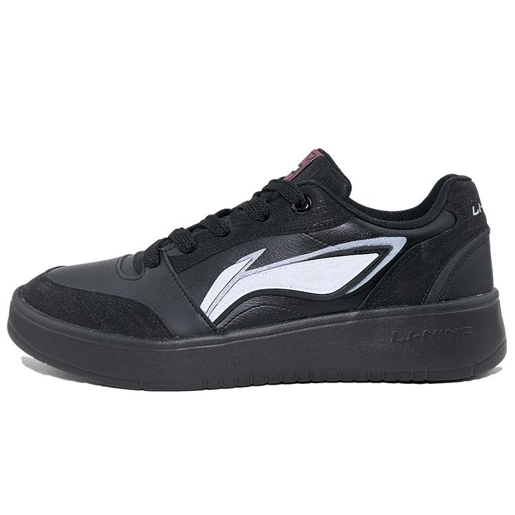 Li Ning Sycee V3 Низкие скейтбордические кроссовки, устойчивые к скольжению и истиранию, мужские, черные AGCV107-1(Команда21-) 39