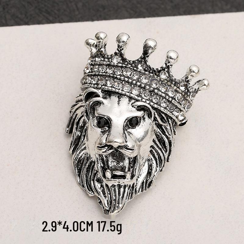 Retro Brošňa Tiger a Leopard - Kreatívny Zliatinový Odznak na Ozdobu Košele