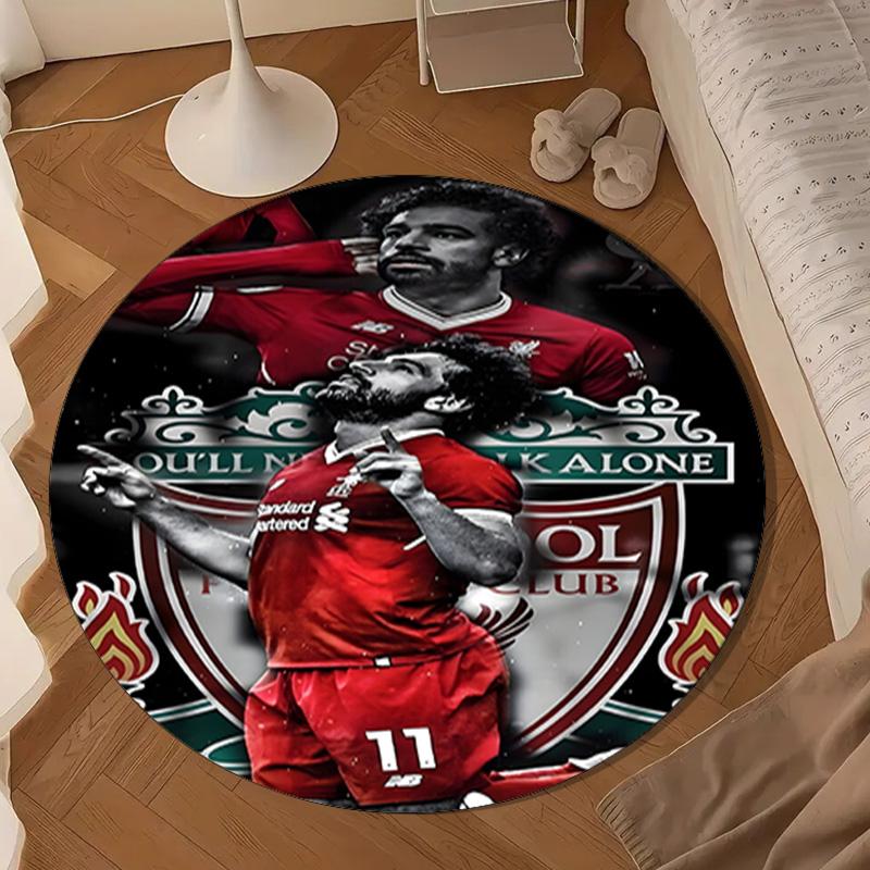 1PC rug liver-pool Fc Crest Round mat Home Decor, Chair rug For livingroom,Bedroom, doormat home decor Birthday Gift Christmas Gifts