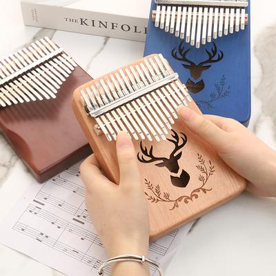 Beginners Portable Finger Piano Thumb Piano 17-tone Finger Piano Instrument