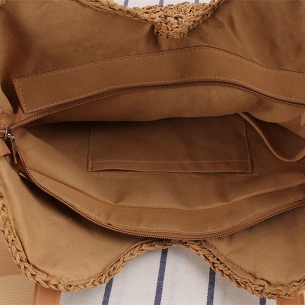 Shoulder Bag Weave Straw Bag Tote Bag Beach Bag Casual Raffia Bag Summer
