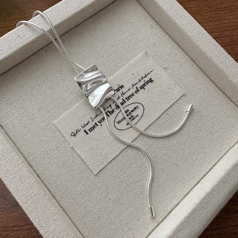 

925 Silver Necklace For Women Adjustable Tassel Adjustable Necklace O-Chain Choker Necklaces Birthday Gift Chocker