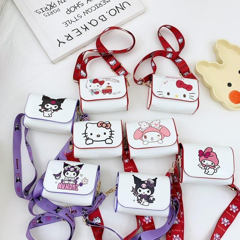 Hello Kitty Girls Mini Shoulder Bag Pu Lightweight Animal Print For Kindergarten