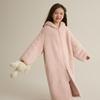 Kids' Hooded Double-Fleece Warm Robe