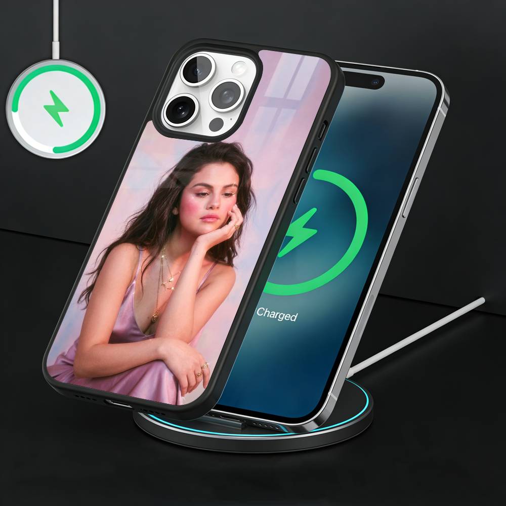 Singer S-Selena Gomez Phone Case For iPhone17,16,15,14,13 Plus,Pro Max Magnetic For Magsafe Wireless Charging iPhone15PROMAX