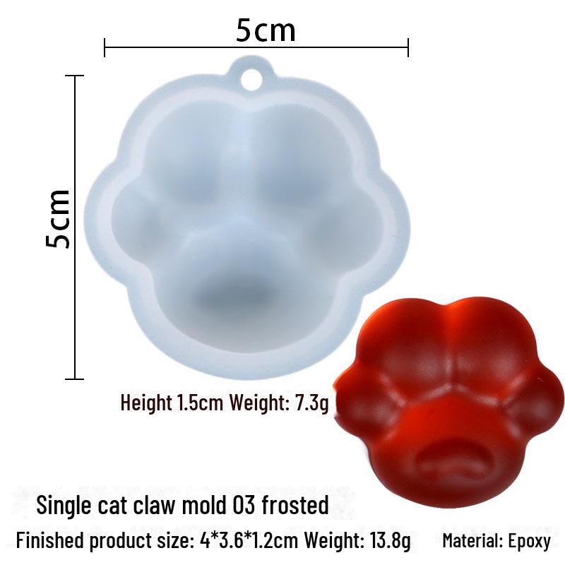 DIY Pazur kota silikonowa forma do robienia kolczyków i breloków