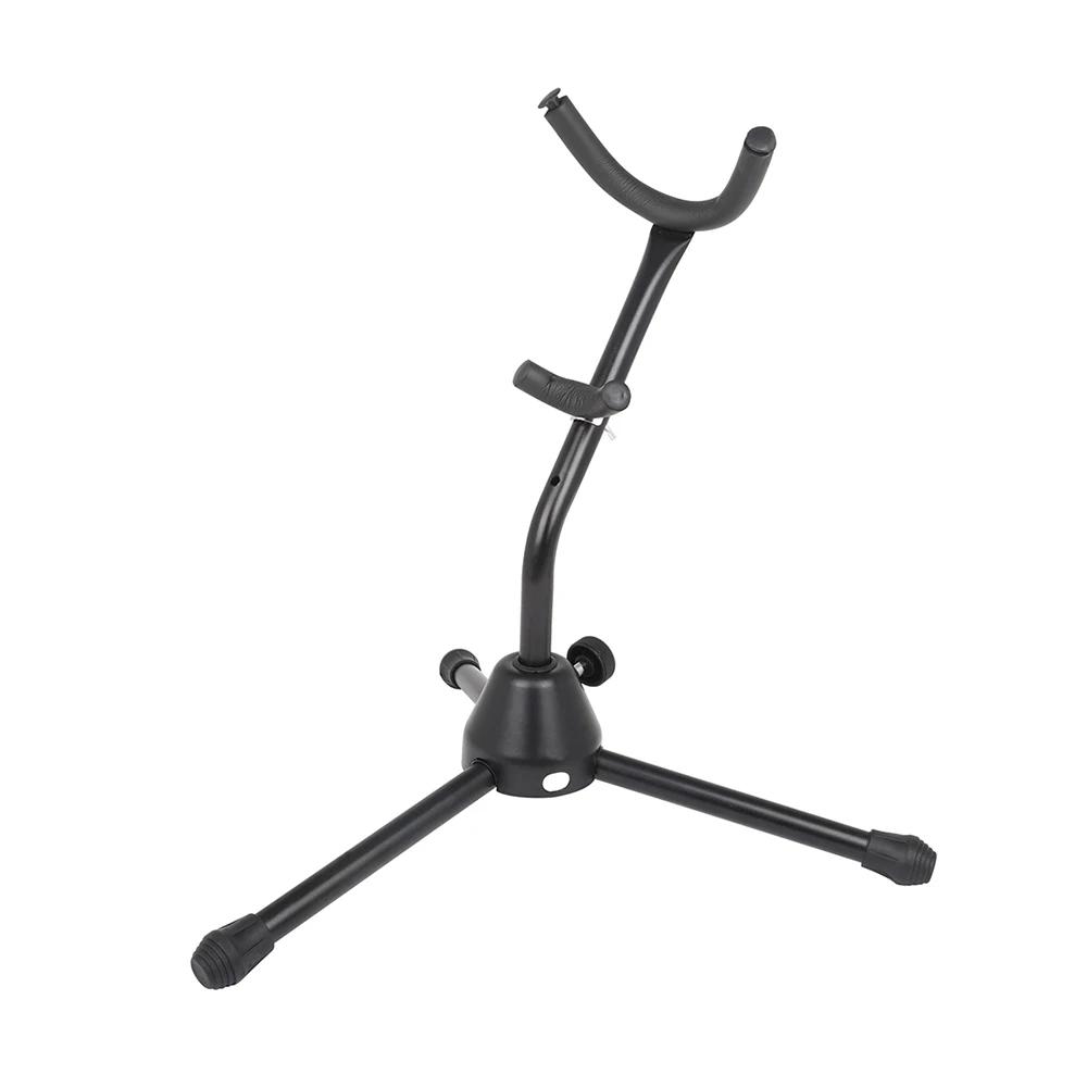 Saxophone Stand Foldable Portable Metal Sax Tripod Holder Saxophone Support Bracket Woodwind Musical Instrument Accessories