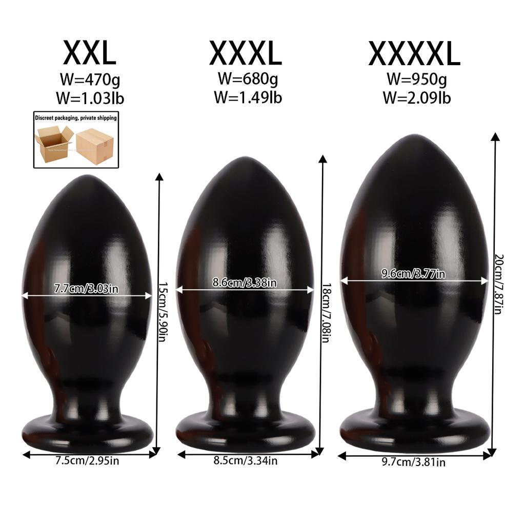 7 Size Buttplugs Anal Beads Balls Cunt Plug Dilatador Anal Plug Sex Toys Small And Big 9.5cm Huge Anal Plug Toys For Women Men