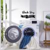 2-Piece Metal Laundry Signs: ‘Wash, Dry, Fold, Repeat’ for Stylish Laundry Room.Metal Wall Art for Laundry Décor.Enhancement