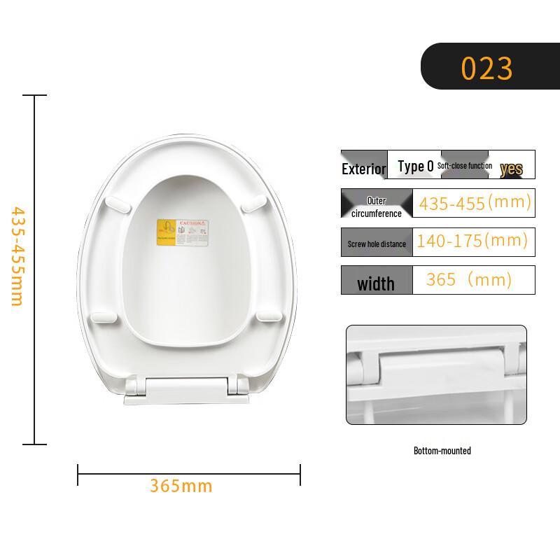 Xuanyong O-Type Thickened Slow-Close Toilet Seat