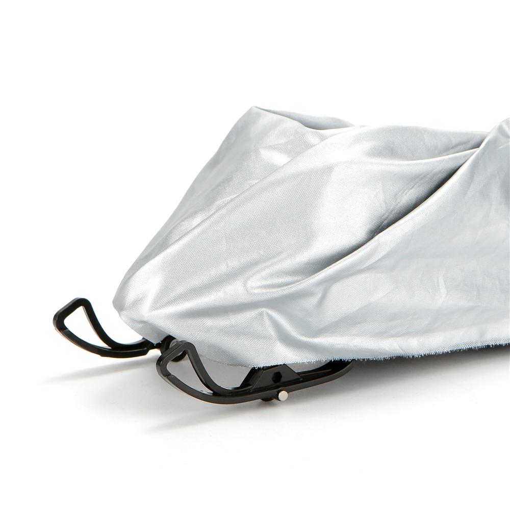 Winter Outdoor Silber Schneemobil Abdeckung Universal Wasserdicht Staubdicht Anti-UV Allzweck Anhänger Schlitten Abdeckung Motorrad Abdeckung