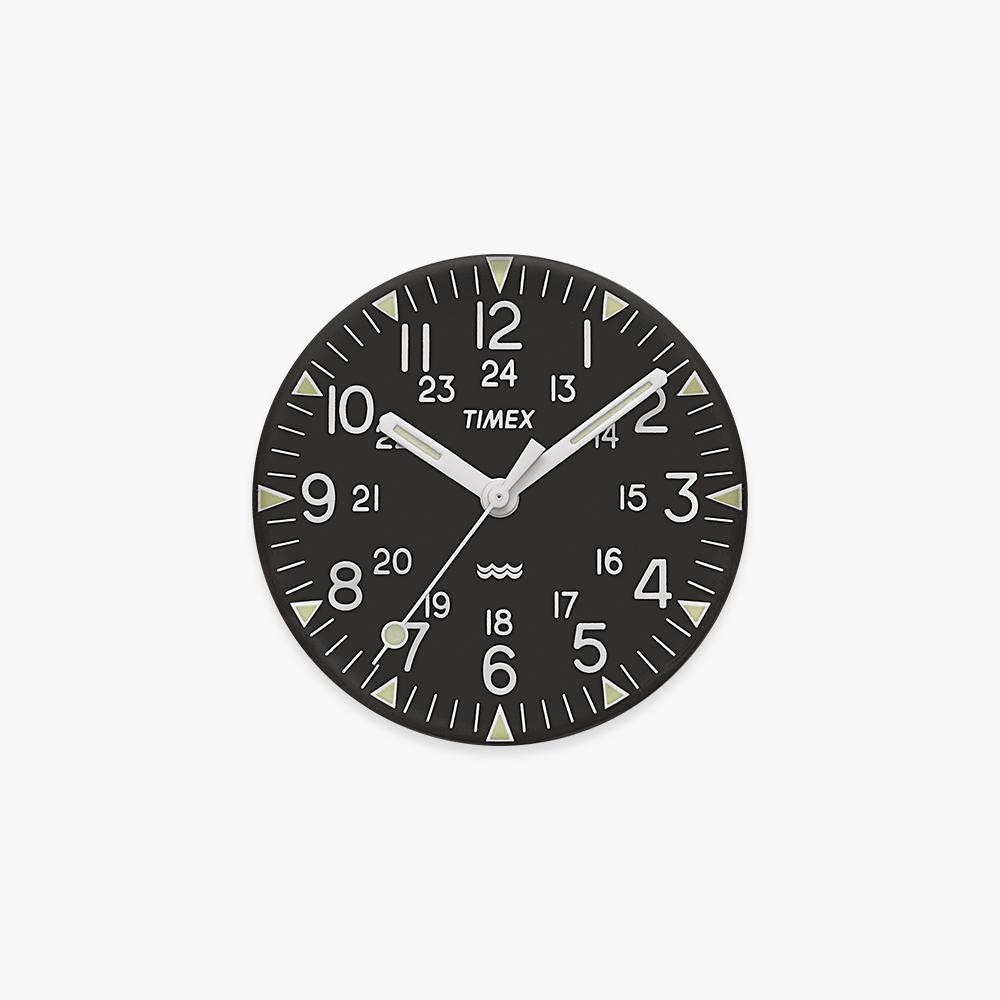 TIMEX MK1 All-Black Military Grosgrain Tool Watch 36mm TW2R13800