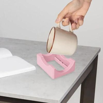 1PC Silicone Cup Cradle For Tumblers Tumbler Holder For Crafts With Built-in Slot And Felt Edge Squeegee Anti-Skidding Tumbler Stand Cup Holder