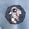 Space Black Hole Astronaut Brooch Astronaut Cartoon Pin Badge
