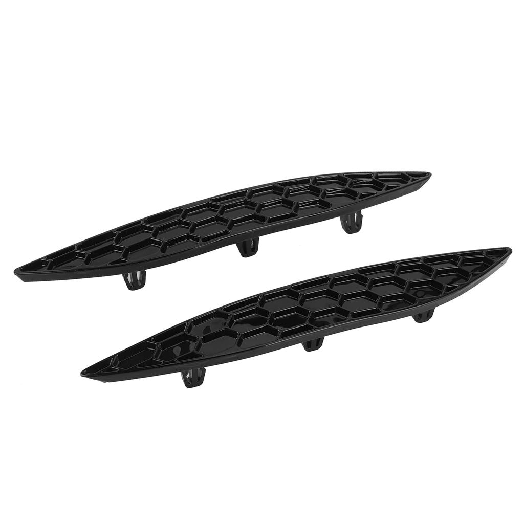 2Pcs Gloss Black Rear Bumper Reflector Delete Set Fit For MK7 R RLine 20132016