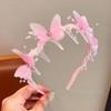 Cute Children Streamer Hair Hoop Shiny Fairy Pearl Hairband Gifts Princess Headband  for Kids Girls
