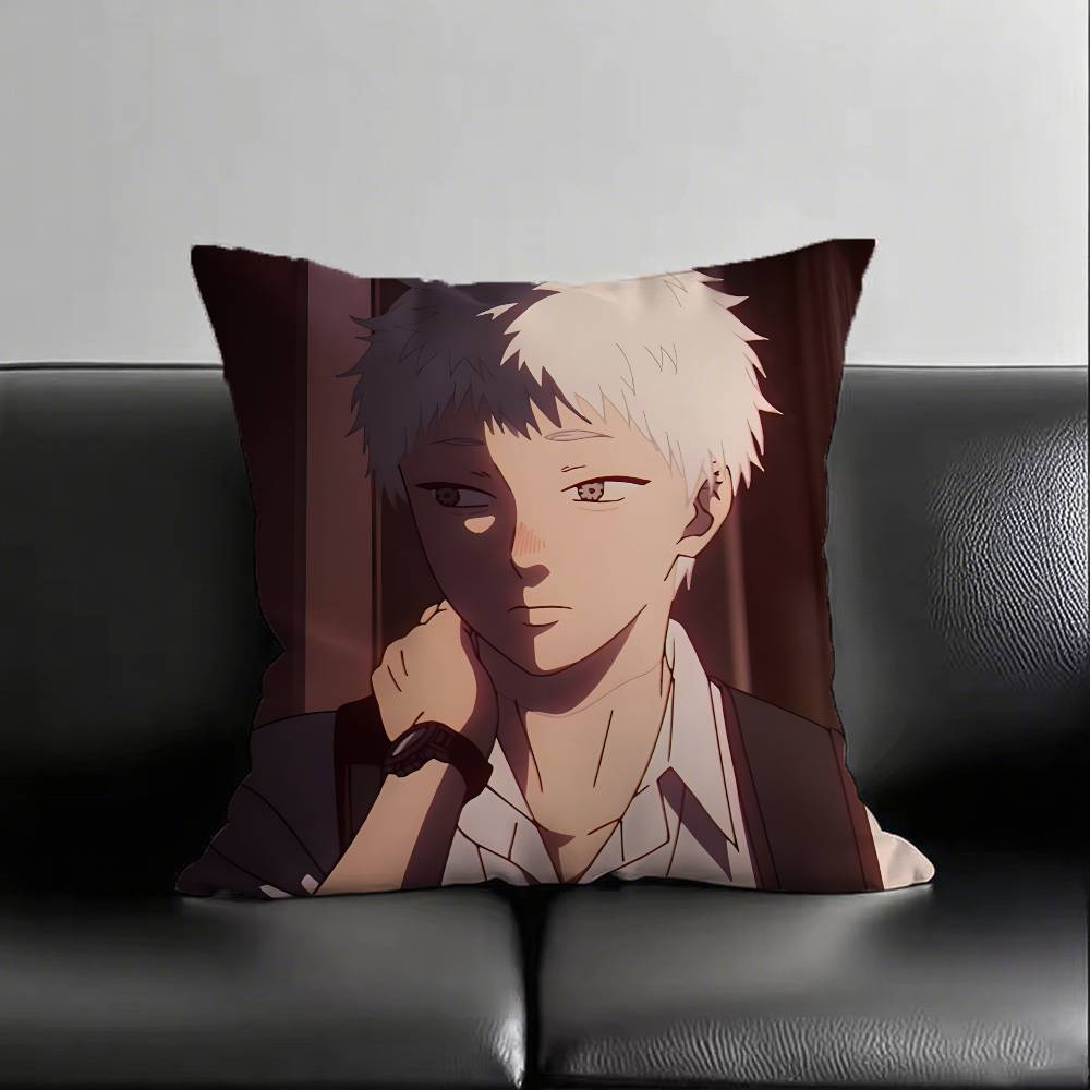 1 шт. Аниме Лето, когда умер Хикару Наволочка Модная квадратная наволочка Спальня Диван Комната Ин Декор Досуг 16x16Inch