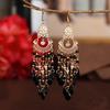 Bohemian Long Tassel Earrings For Women Bead Handmade Tassel Earrings Boho Gold Color Drop Dangle Jewelry Boucle Oreille Femme