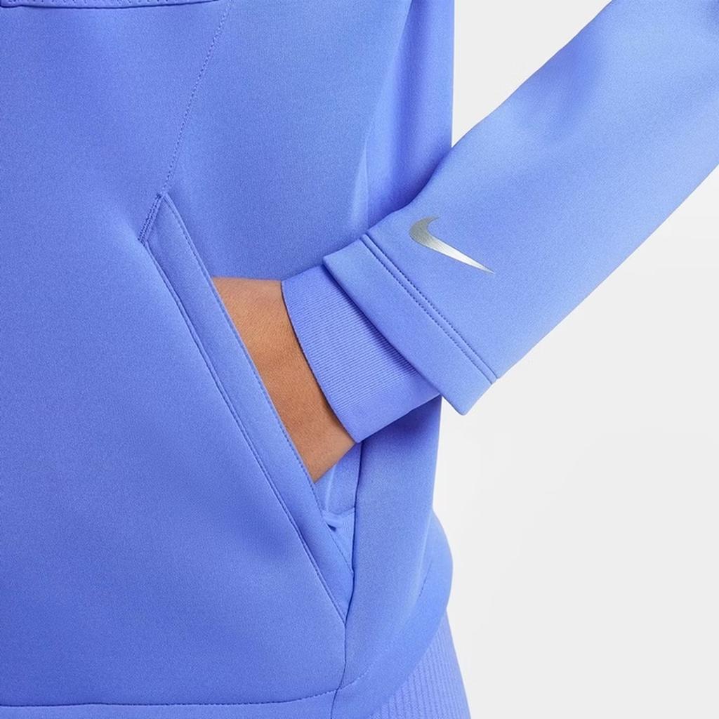 Nike Pro Sweatshirts Women's Blue Stand Collar Moderate Regular IQ3947-570