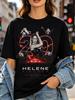 Unisex T-shirt Shut Up And Ride Skeleton Biker Retro Back Print Black Daily Casual Short Sleeve Tee Top