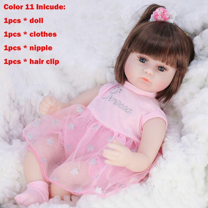 Adorable Reborn Baby Doll 42cm Lifelike Toddler Toy For Girls Ideal Gift