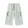 Sommer Herren Cargo Shorts Mehrere Taschen Sportbekleidung Atmungsaktiv Schnelltrocknend Wadenlange Caprihosen Locker Knickerbocker Shorts