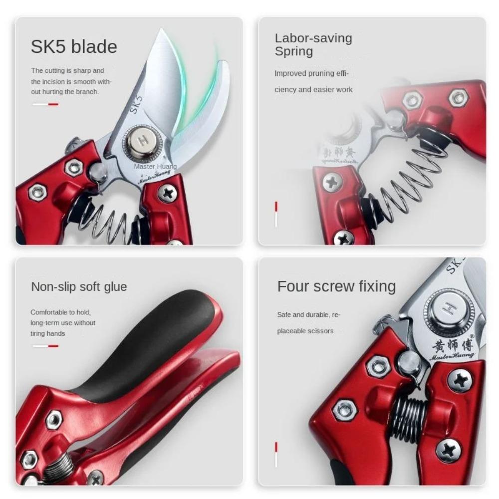 Fruit Tree Pruning Branch Scissors Flowering Branch Gardening Scissors SK5 Steel Pruning Shears Manual Pruning Tools
