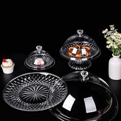 Acrylic Fruit Tasting Tray with Lid and Cake Cover