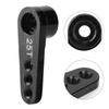 Aluminum Alloy RC Steering Servo Half Arm Horn 28.5mm 25T for HSP 110 Truck (Black)